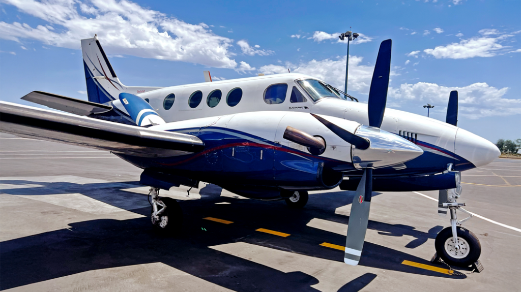 Part of our fleet at Baja Air The Beechcraft King Air C90